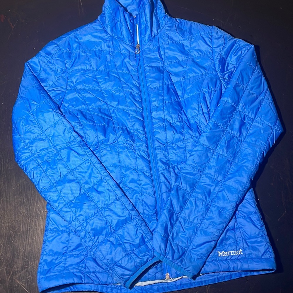 Ocean blue marmot jacket